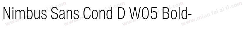 Nimbus Sans Cond D W05 Bold字体转换